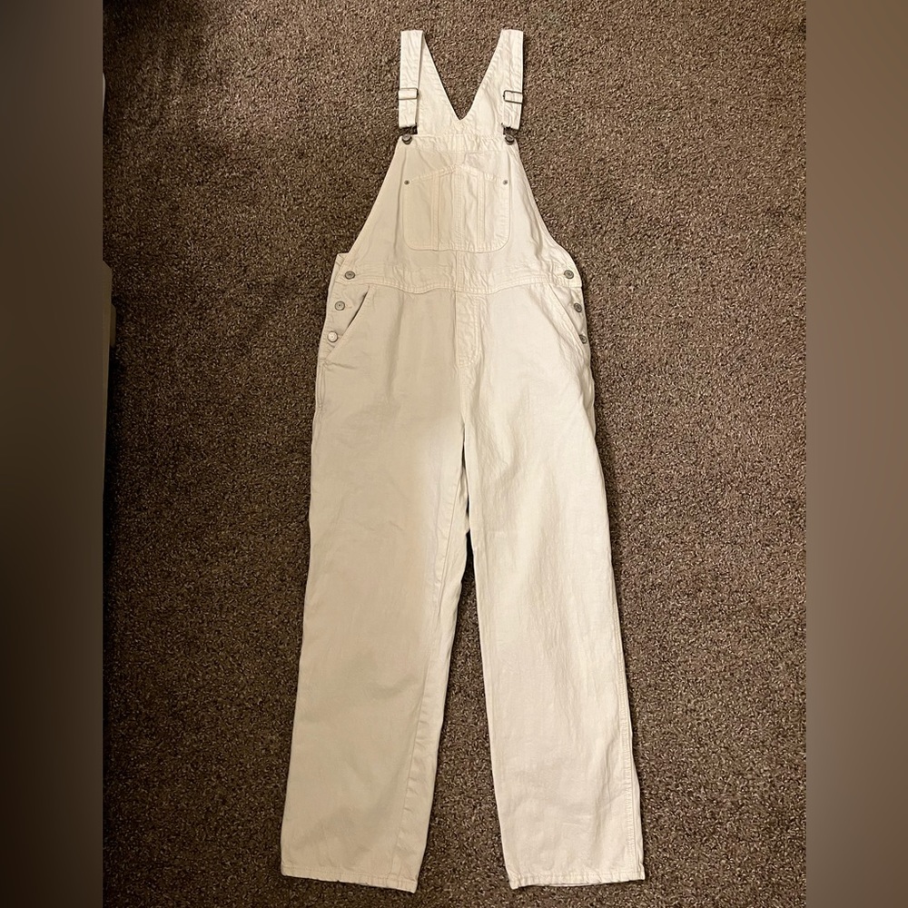 Old Navy White Overalls